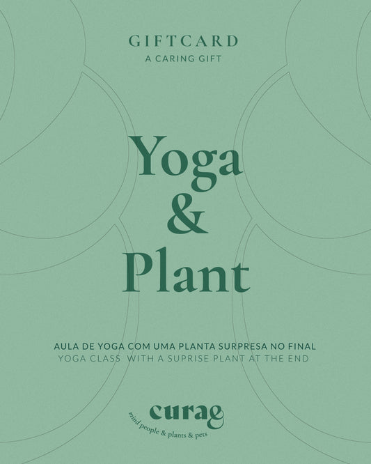 Cartão de Oferta - Yoga & Planta | Presente para Bem-Estar