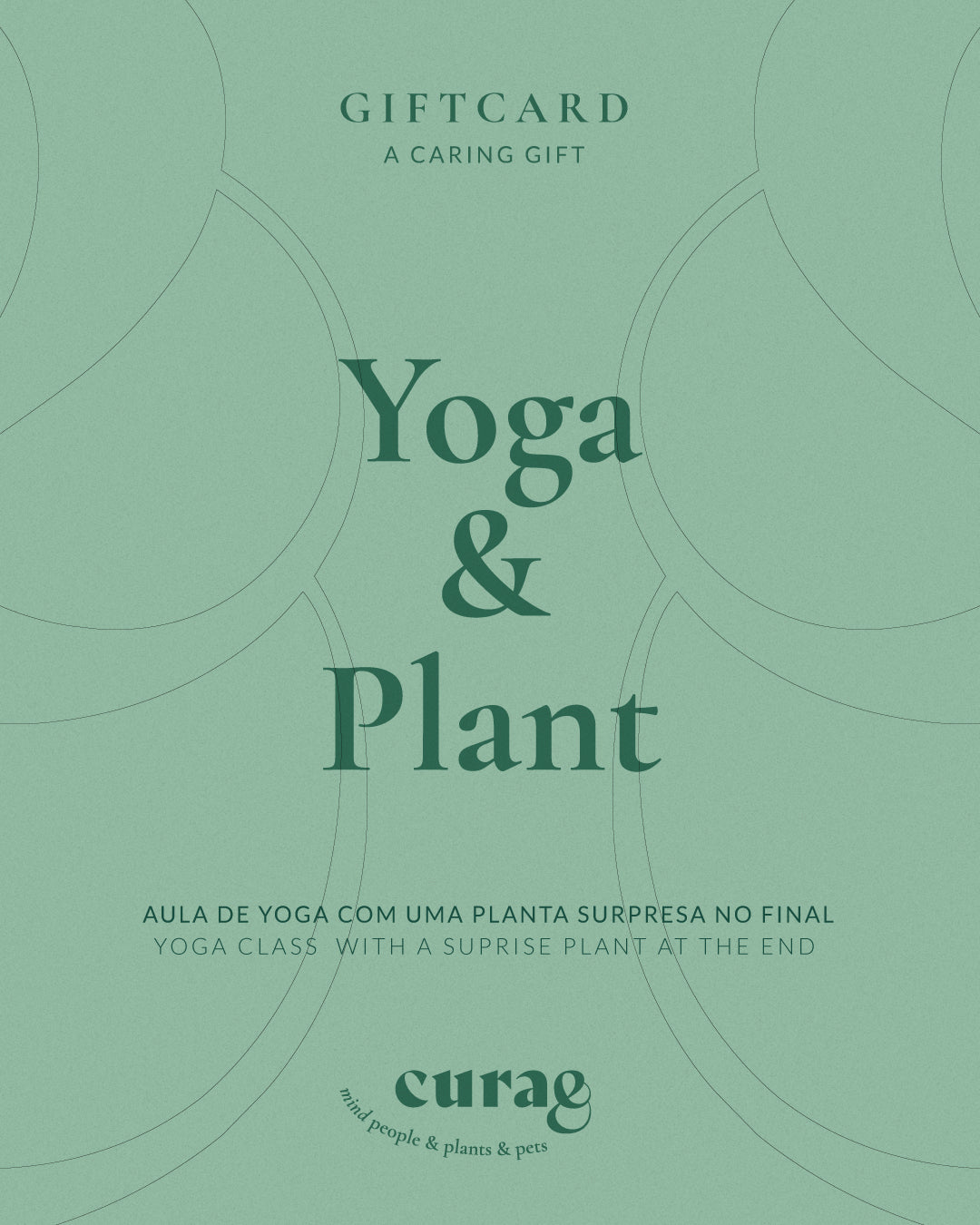Cartão de Oferta - Yoga & Planta | Presente para Bem-Estar